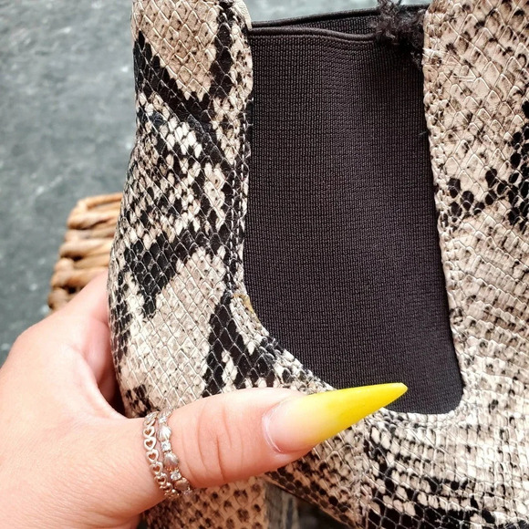 Sam Edelman Abella Platform Snake Embossed Boots - Picture 10 of 13